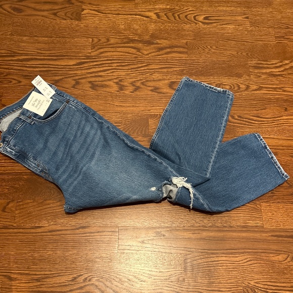 NWT Abercrombie and Fitch 90’s Straight Ultra High Rise Jeans (Size 20S) - Picture 9 of 9
